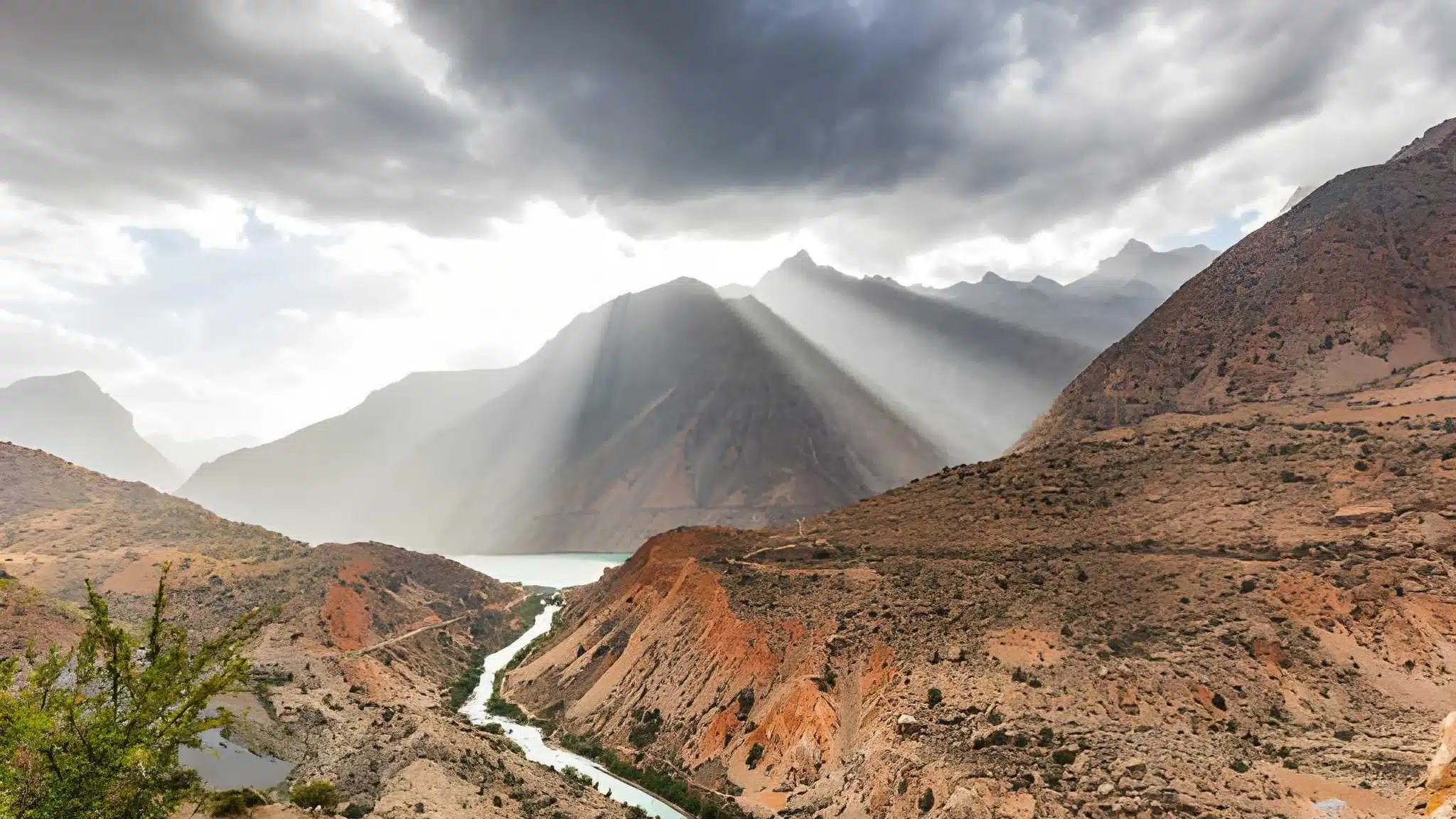 Arrival at Iskanderkul Lake, Tajikistan