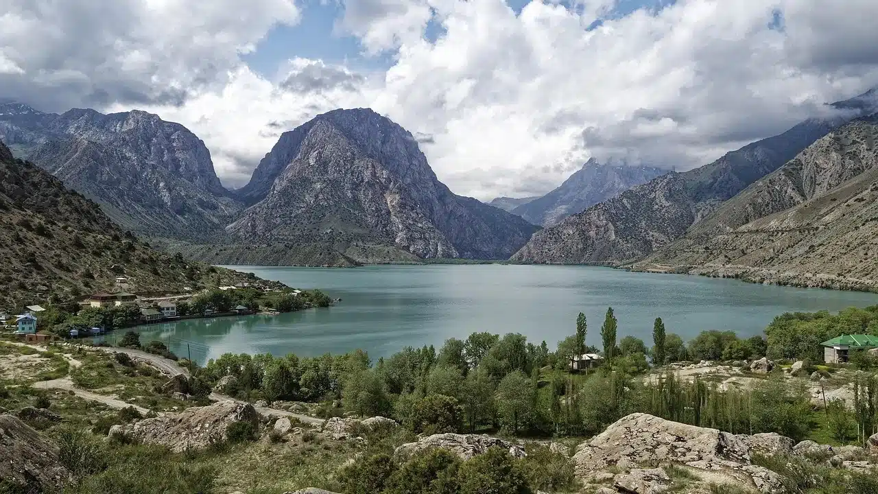 Panorama Point at Iskanderkul Lake, Tajikistan